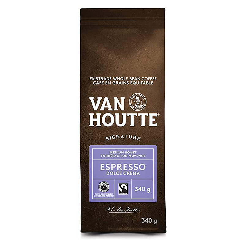 Van Houtte Whole Bean Coffee Espresso Dolce Crema (6-340 g) (jit) - Pantree
