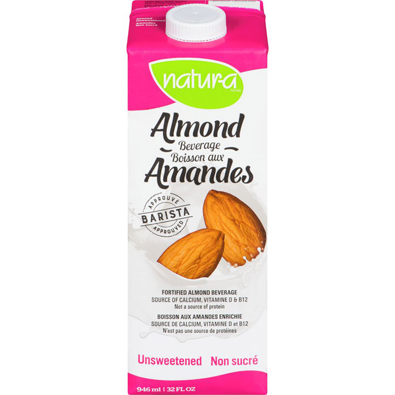 Natur-a Almond Beverage Unsweetened (12-946 mL) (jit) - Pantree