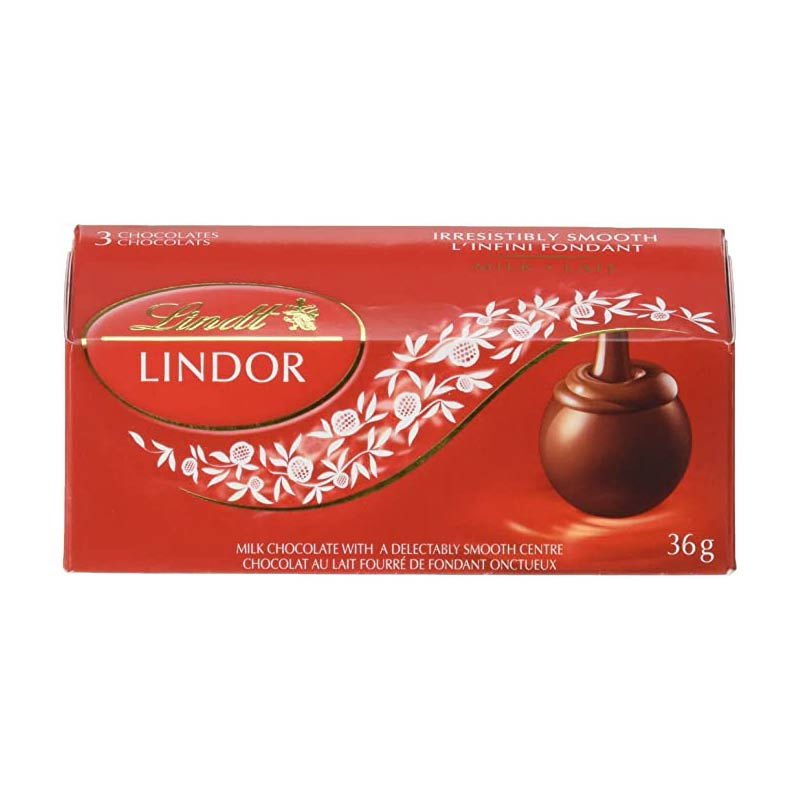 Lindt Lindor Milk Chocolate 3 Packs (12-36 g) (jit) - Pantree