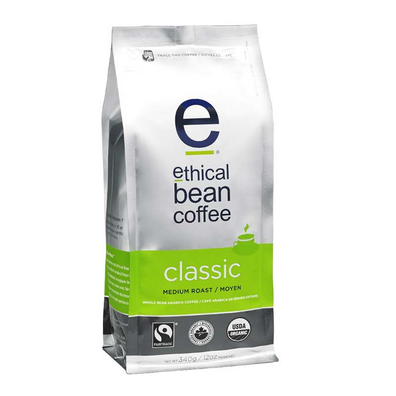Ethical Bean Whole Bean Coffee Classic (Organic, Fair-Trade) (6-340 g) (jit) - Pantree