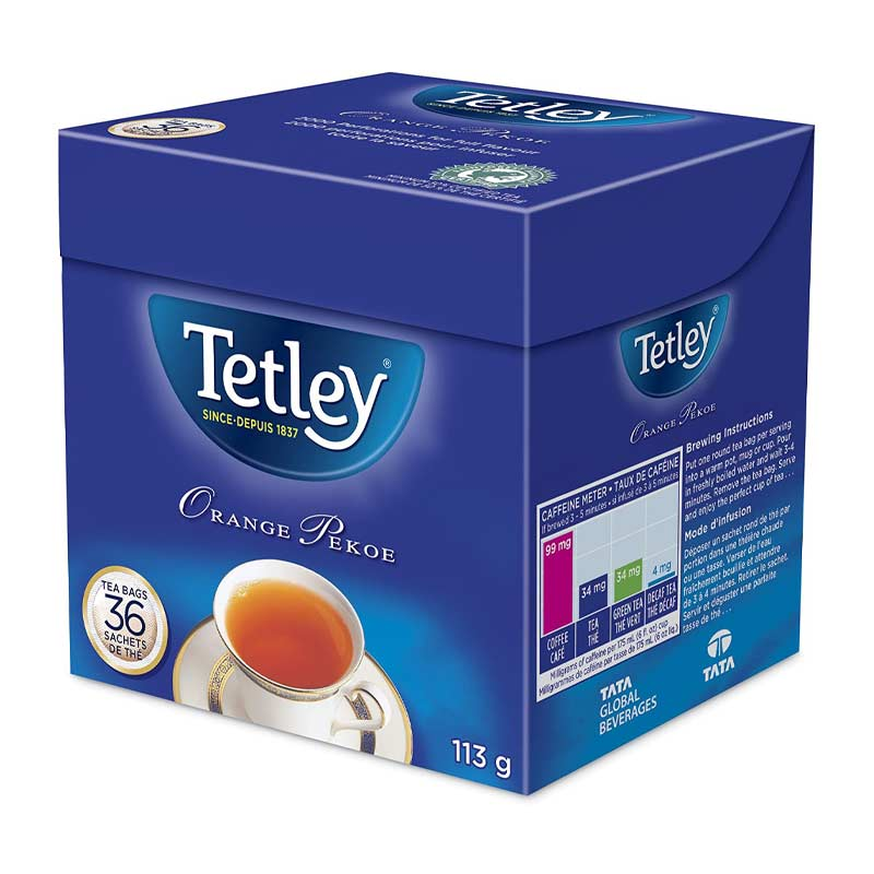 Tetley Tea Orange Pekoe (1-36 ea) (jit) - Pantree