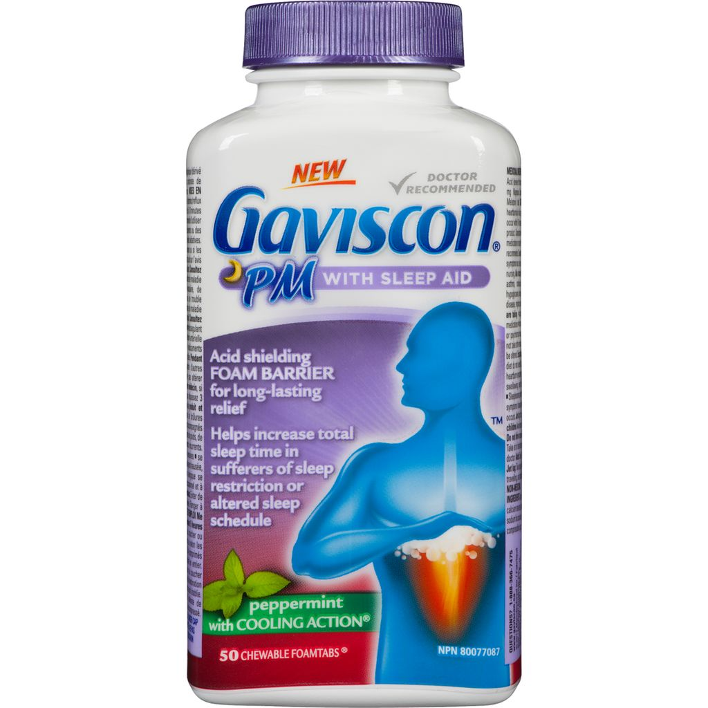 Gaviscon PM Peppermint Chewable Tablets ( 1 - 50 Tablets) (jit) - Pantree