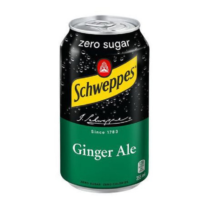 Schweppes Zero Ginger Ale (12 - 355 ml) - Pantree