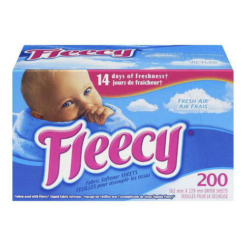 Fleecy Fresh Air Fabric Softener Dryer Sheets ( 6-200 ea) (jit) - Pantree