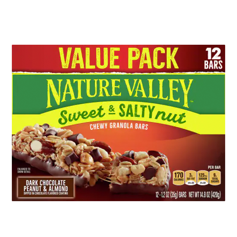 Nature Valley Sweet and Salty Nut Chewy Dark Chocolate Granola Bars ( 12-210 g) (jit) - Pantree