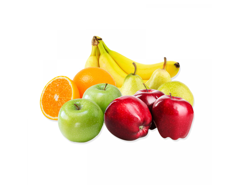 Assorted  Fruit Case - Large - Option B (60 Pieces Per Case (6 lbs Bananas, 12 Oranges, 12 Royal Gala Apples, 12 Red Delicious Apples, 6 Honeycrisp, 6 Bosc Pears, 6 Green Pears)) (jit) - Pantree