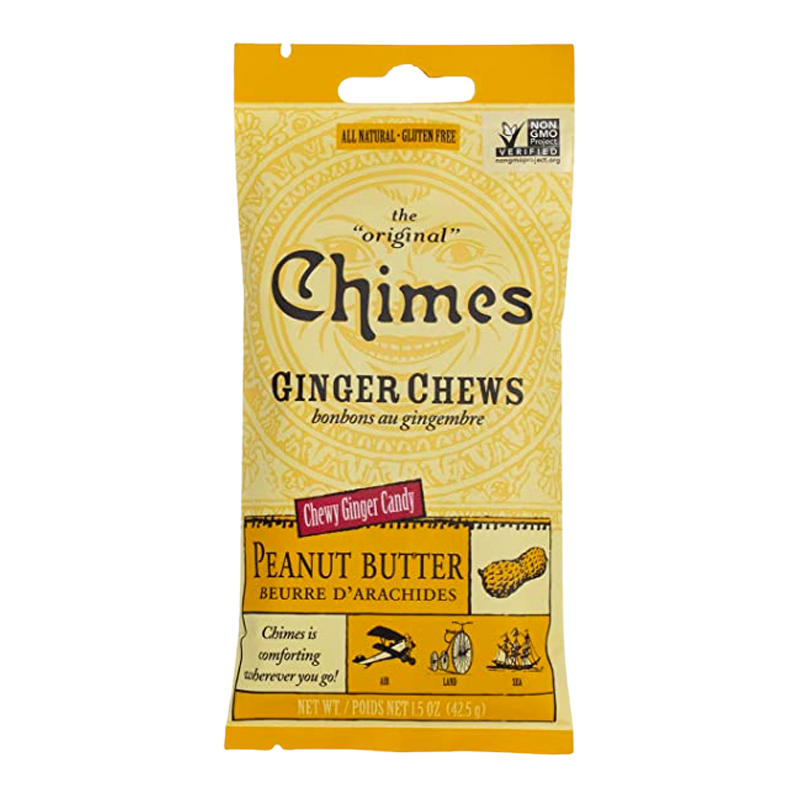 Chimes Gourmet Peanut Butter Ginger Chews (12-42.5 g (Bags)) - Pantree