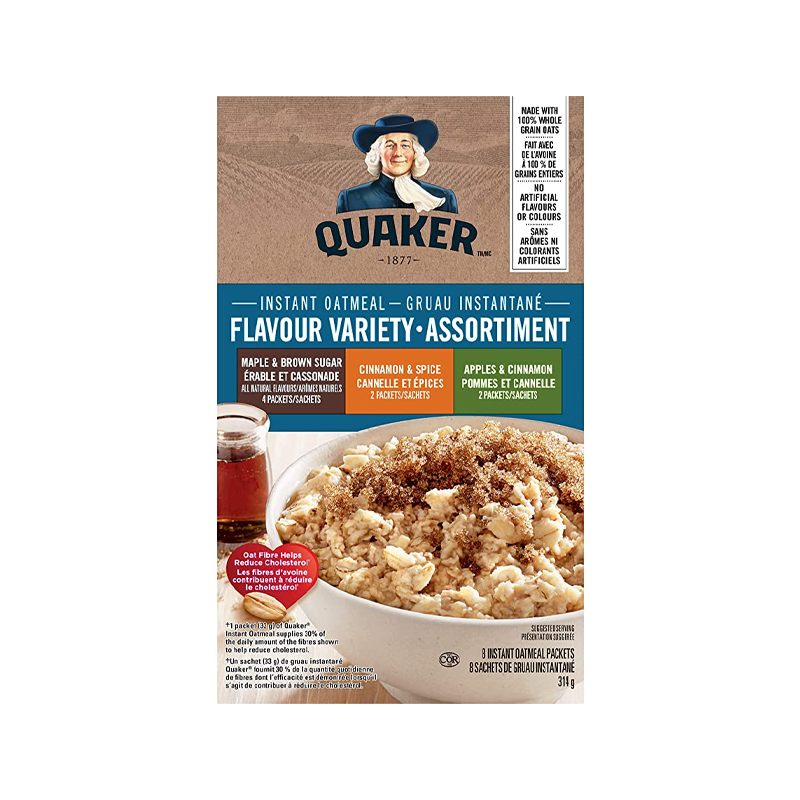 Quaker Instant Oatmeal Variety Pack (12-314 g) (jit) - Pantree