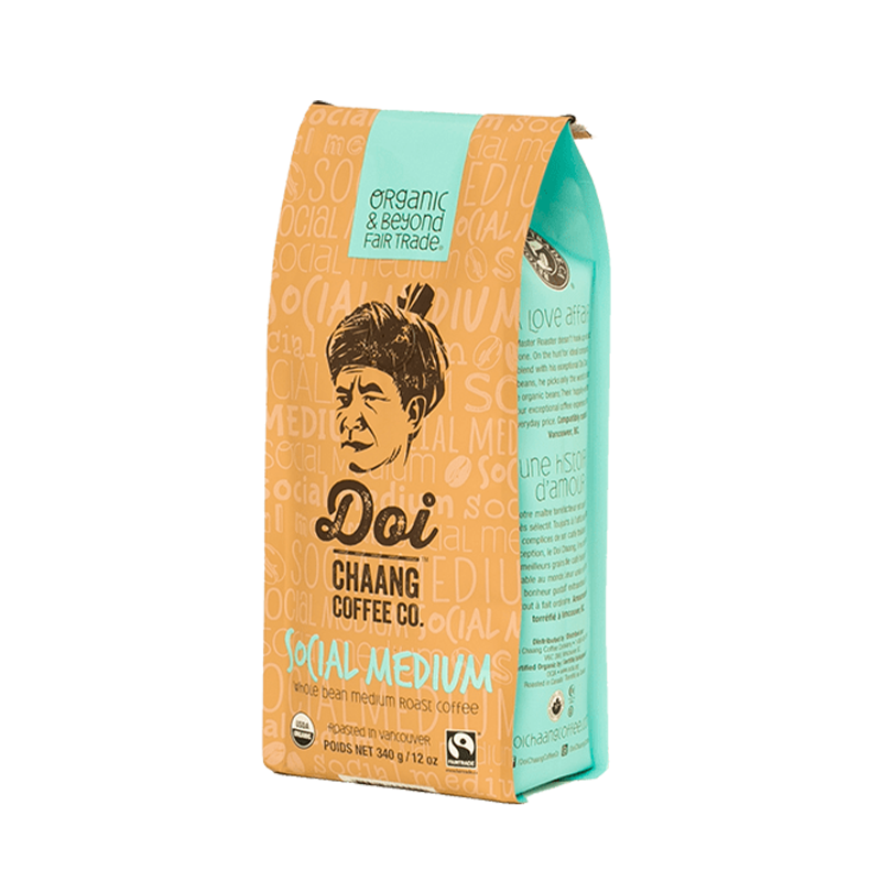 Doi Chaang Coffee Whole Bean Medium Roast Social Medium (6-340 g) (jit)