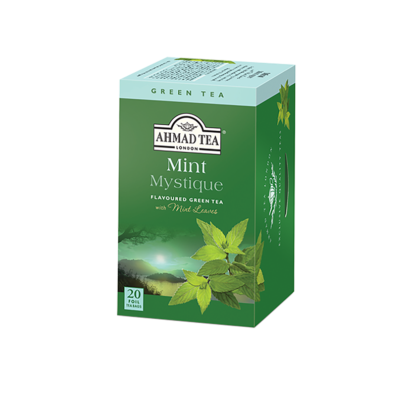 Ahmad Tea Flavoured Green Tea Mint Mystique with Mint Leaves ( 6-20 ea) (jit) - Pantree