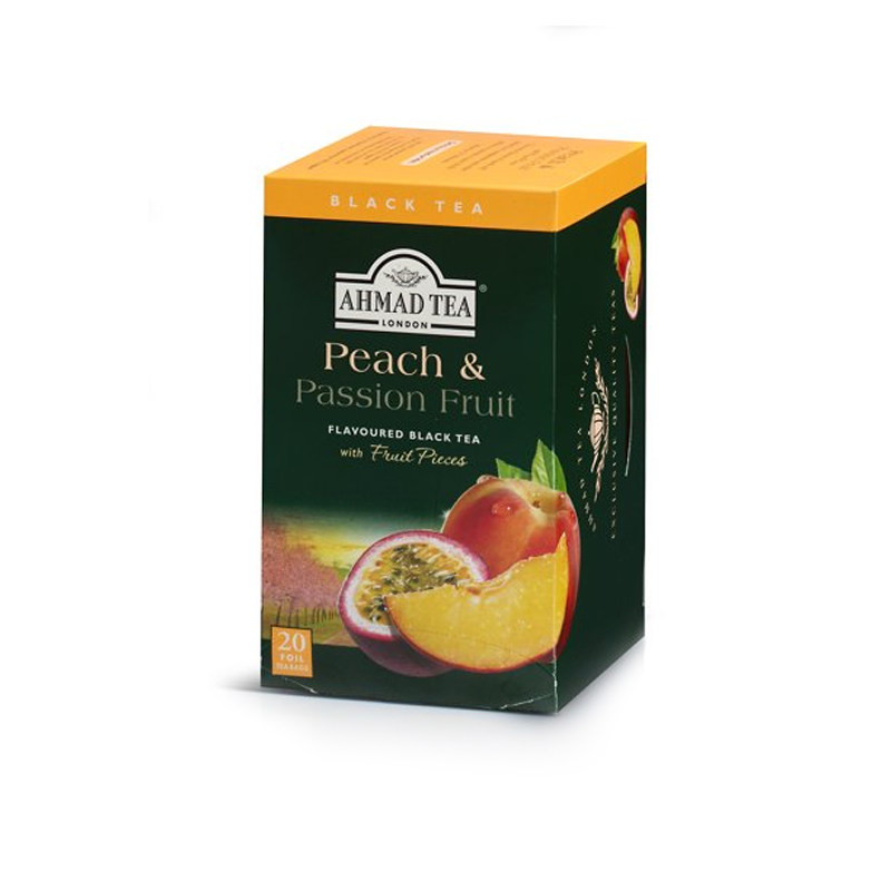 Ahmad Tea Flavoured Black Tea Peach & Passion Fruit ( 6-20 ea) (jit) - Pantree