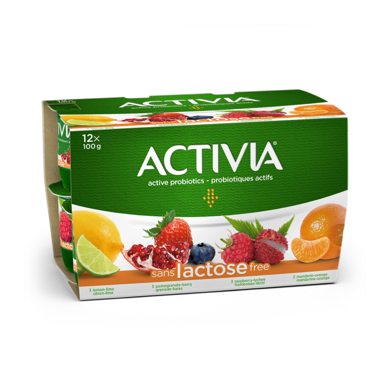 Danone Activia Lactose Free Yogurt ( 4-12 pk (100 g)) (jit) - Pantree