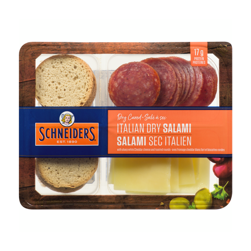 Schneiders Snack Kit Dry Italian Salami (Refrigerated) ( 12-75 g) (jit) - Pantree