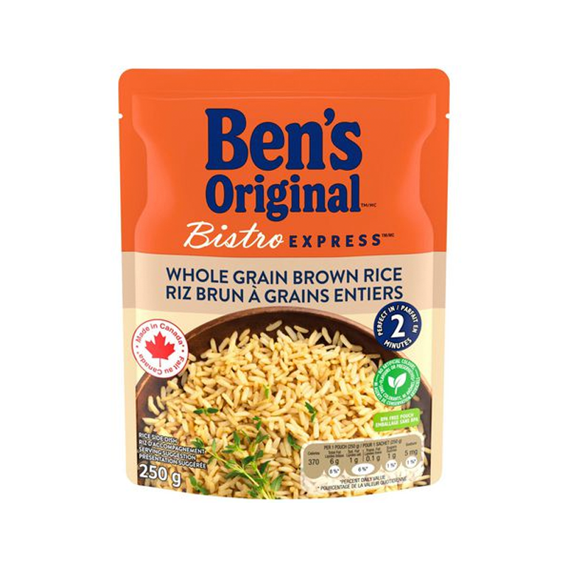 Ben's Original Bistro Express Rice Whole Grain Brown ( 12-250 g) (jit) - Pantree