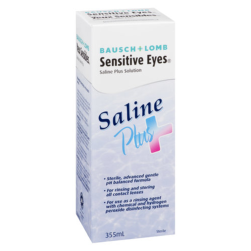 Bausch + Lomb Saline Contact Lense Solution (1-355 mL) - Pantree