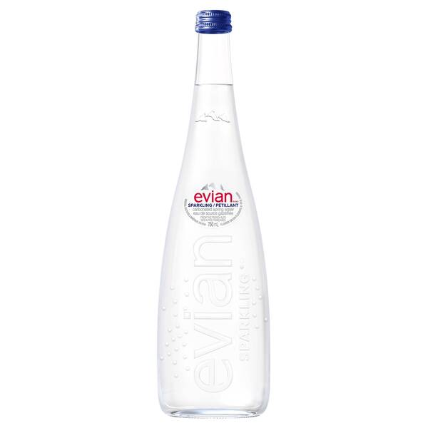 Evian Sparkling Spring Water (CARBONATED) (12-750 ml) - Pantree