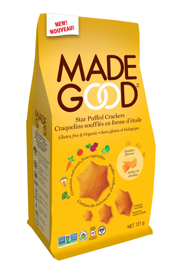 Made Good - Star Puffed Cheddar Crackers (6 - 121 g) (jit) - Pantree
