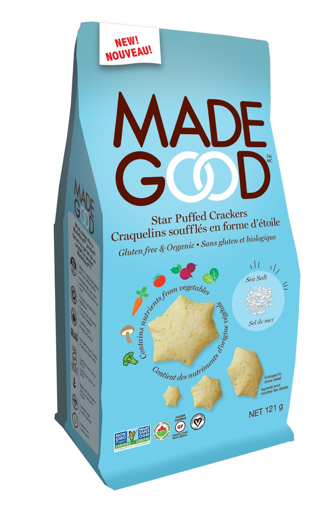 Made Good - Star Puffed Sea Salt Crackers (6 - 121 g) (jit) - Pantree