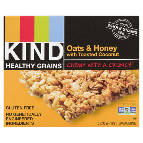 Kind Bar Oats & Honey Bars with Toasted Coconut ( 8 - 175 g (40 bars per case)) (jit) - Pantree