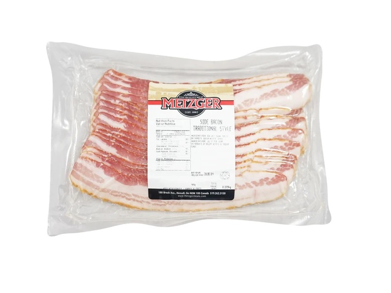 Metzger - Sliced Premium Bacon (1lb) - Frozen - Pantree