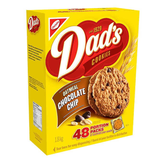 Dad's - Chocolate Chip Oatmeal Cookies (48x38g) - Pantree