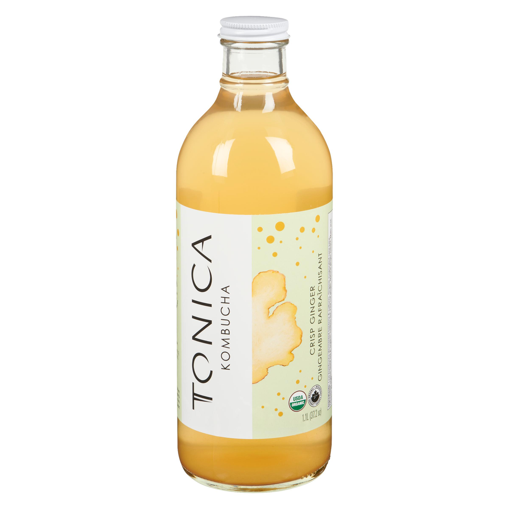 Tonica Raw Organic Ginger Kombucha (Refrigerated) (Toronto Company) (6-1.1 L) (jit) - Pantree