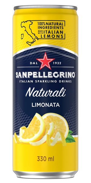 San Pellegrino Naturali Limonata Sparkling Fruit Beverage (24-330 mL (Cans)) - Pantree