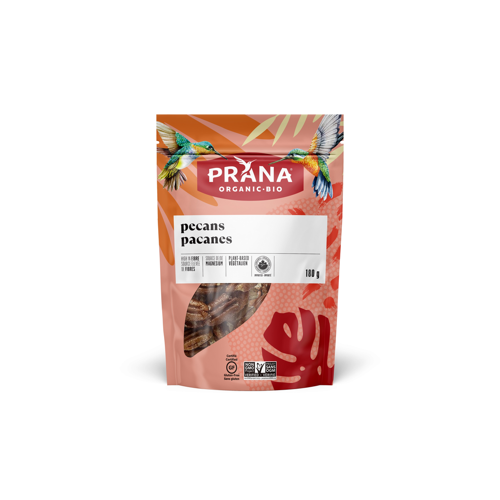 Prana Pecans, Halves (Gluten Free, Organic, Raw, Kosher) (6 - 180 g) (jit) - Pantree