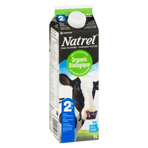 Natrel Organic 2% Milk	 (1 L) (jit) - Pantree