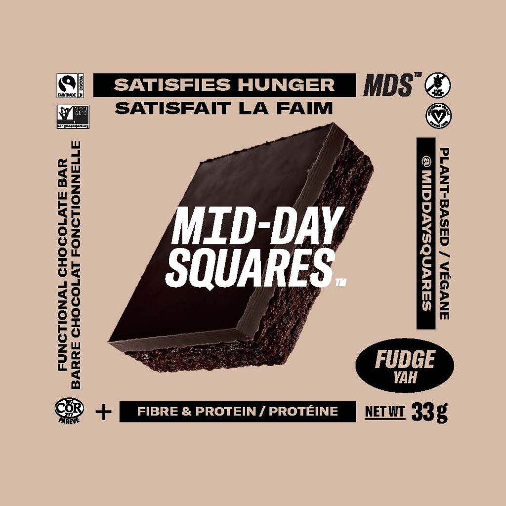 Mid-Day Squares - Fudge Yah - Brownie Batter Squares (Refrigerated) (12 - 33 g) (jit) - Pantree