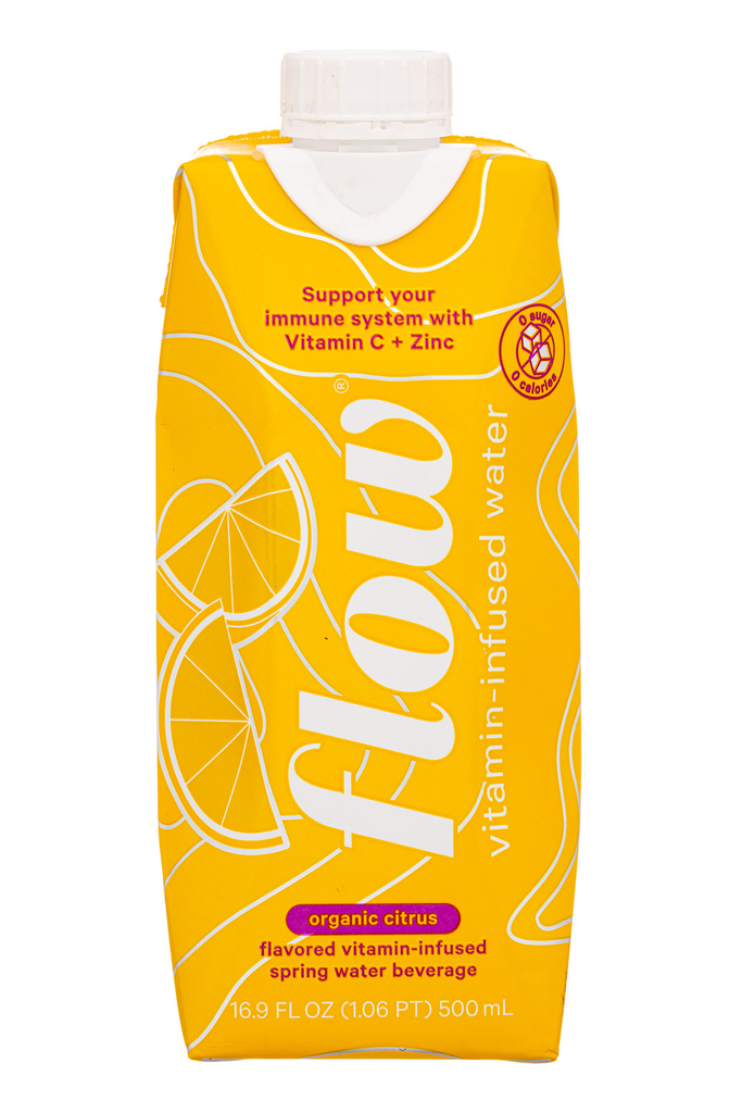 Flow Naturally Alkaline Spring Water-Vitamin Infused Citrus (12x500 ml) - Pantree