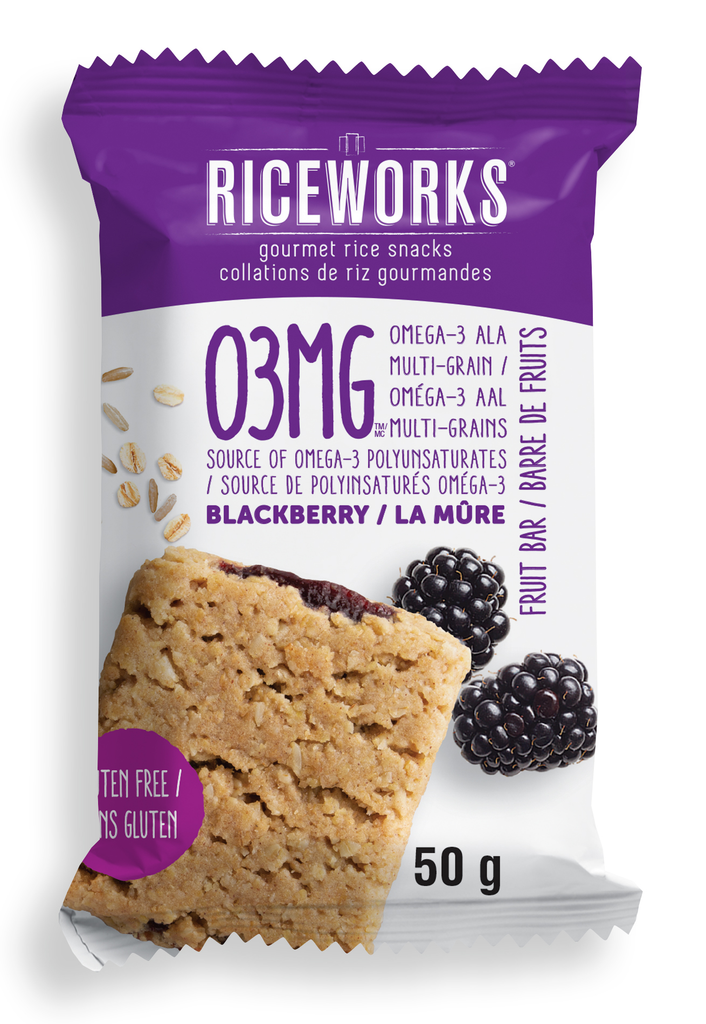 RiceWorks - O3MG Blackberry Fruit Bar (9-50 g) (jit) - Pantree