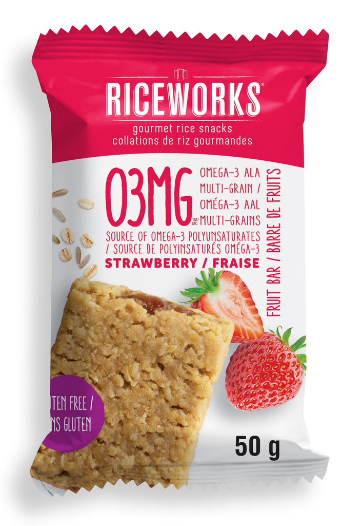 RiceWorks - O3MG Strawberry Fruit Bar (9-50 g) (jit) - Pantree