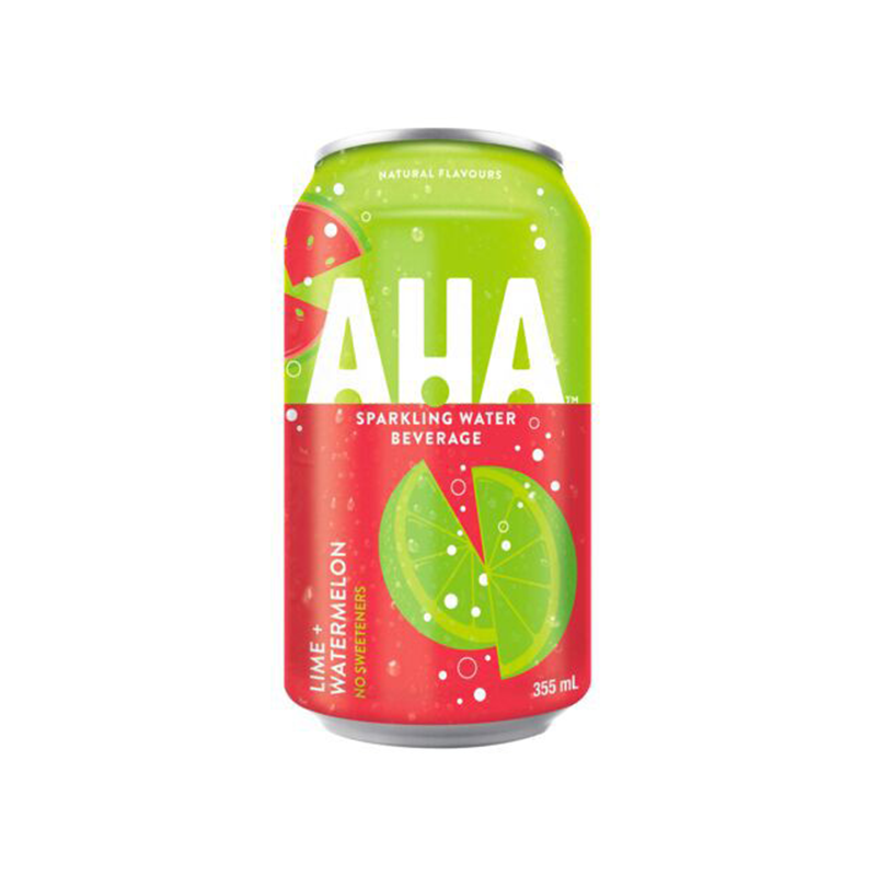 AHA Sparkling Water - Lime + Watermelon (12x355ml) - Pantree