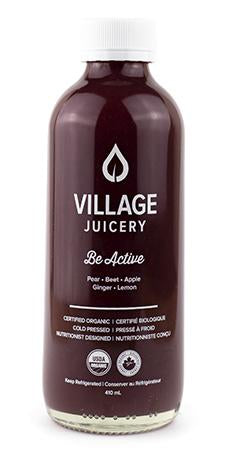 Village Juicery Cold Pressed Juice Be Active - 7 Day Shelf Life (Refrigerated, Organic, Non-GMO, Raw) - 410mL (jit) - Pantree