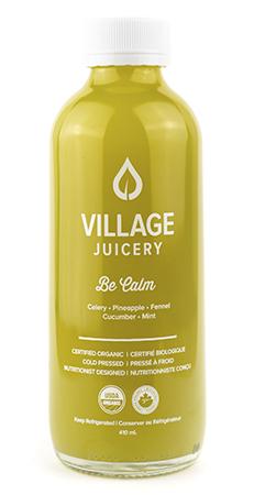 Village Juicery Cold Pressed Juice Be Calm - 4 Day Shelf Life (Refrigerated, Organic, Non-GMO, Raw) - 410mL (jit) - Pantree