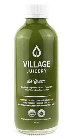 Village Juicery Cold Pressed Juice Be Green - 4 Day Shelf Life (Refrigerated, Organic, Non-GMO, Raw) - 410mL (jit) - Pantree