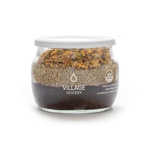 Village Juicery Breakfast Jars Blueberry Chia - 4 Day Shelf Life (Refrigerated, Organic, Non-GMO, Raw) - 263mL (jit) - Pantree