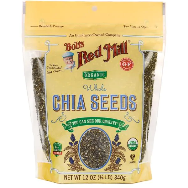 Bob's Red Mill Oats Organic Chia Seeds (5 x 340g) (jit) - Pantree