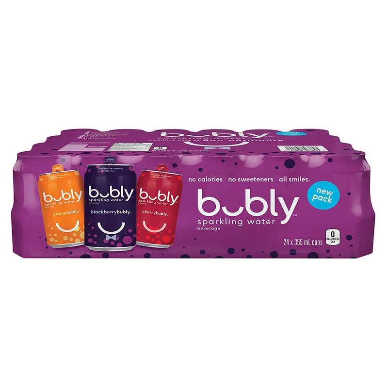 Bubly Variety Pack - Orange, Blackberry, Cherry - (24x355ml) - Pantree