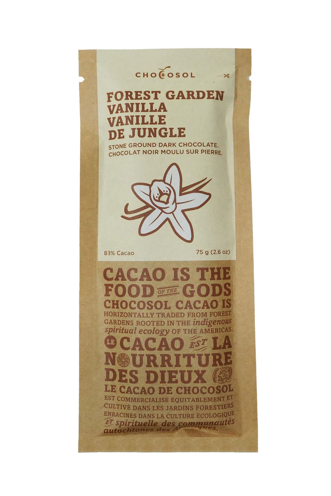 Chocosol - Chocolate Bar, Forest Garden Vanilla (75g) - Pantree