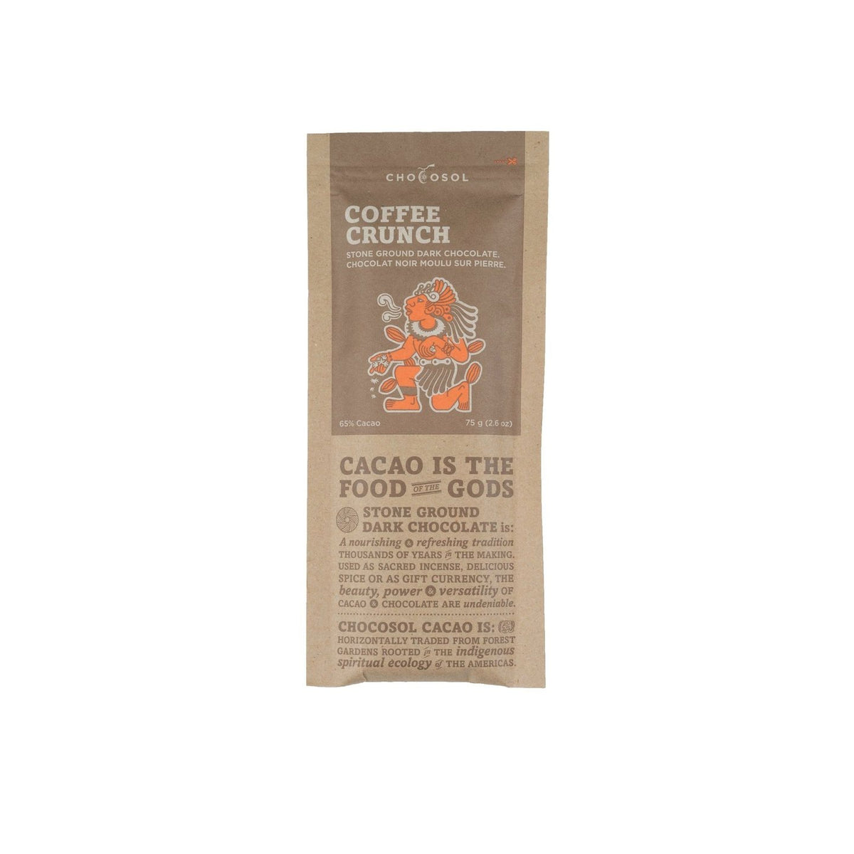 Chocosol - Chocolate Bar, Coffee Crunch (75g) – Pantree