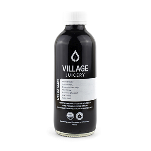 Village Juicery Cold Pressed Juice DETOX Tonic - 7 Day Shelf Life (Refrigerated, Organic, Non-GMO, Raw) - 410mL (jit) - Pantree