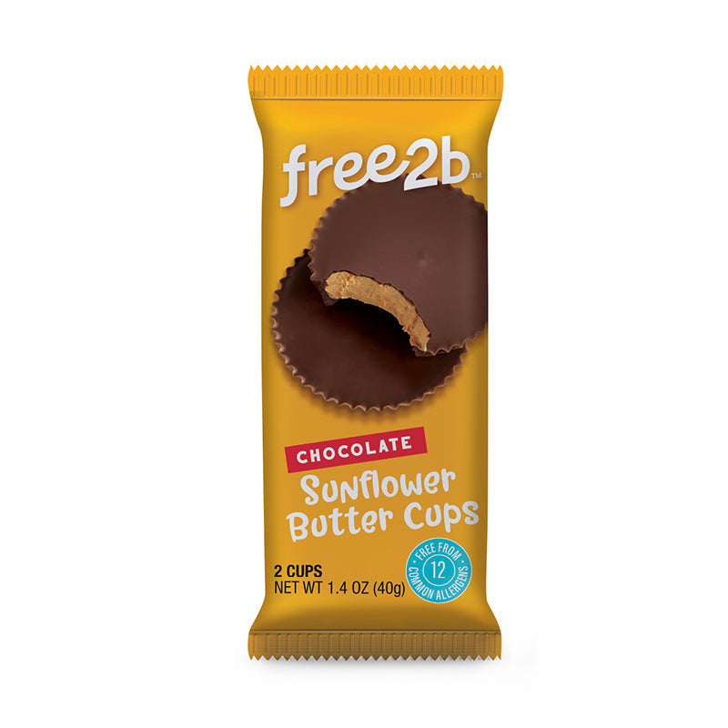 Free2b - Chocolate Sunflower Butter Cups - 2-Pack (12x40g) (jit) - Pantree