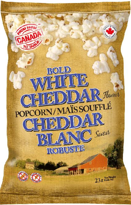 From Farm to Table - Popcorn - White Cheddar (32x23g) - Pantree