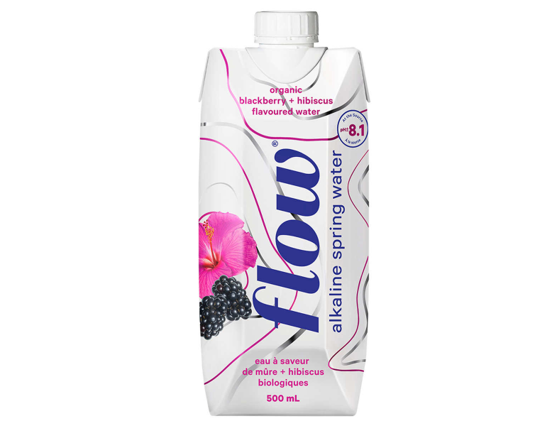 Flow - Alkaline Spring Water - Blackberry Hibiscus (12 x 500ml) - Pantree