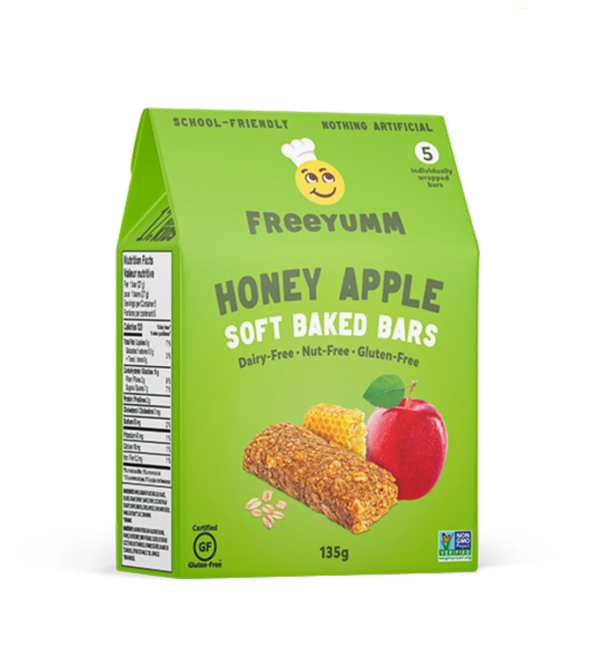 FreeYumm - Honey Apple Soft Baked Bars (5x27g) - Pantree