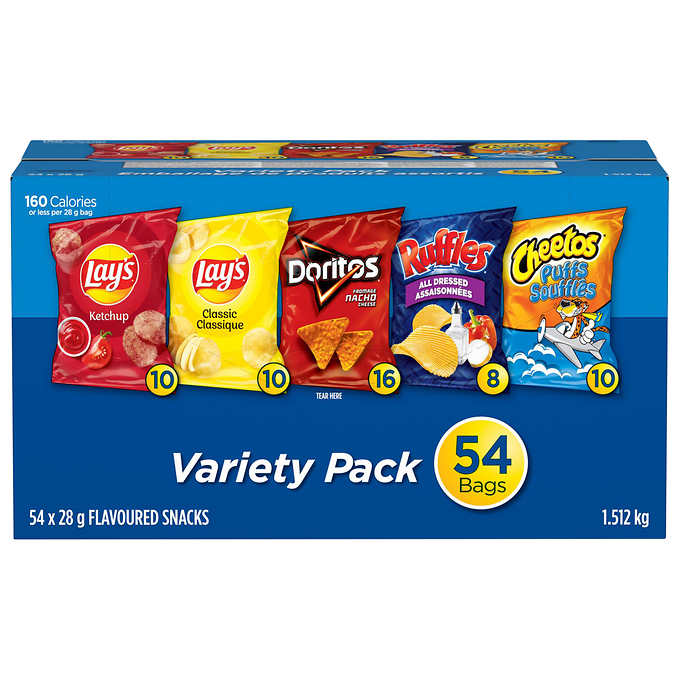 Frito Lay Chips Variety Pack (54x28g) - Pantree