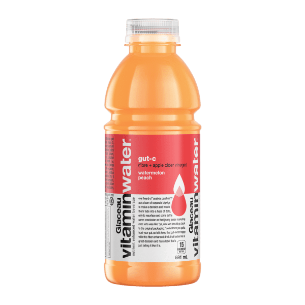 Glaceau vitaminwater - gut-c watermelon peach (12 x 591ml) - Pantree
