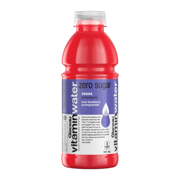 Glaceau vitaminwater - zero xoxox acai blueberry pomegranate (12 x 591ml) - Pantree
